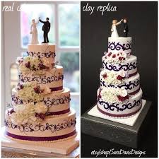 Wedding Cake Replica Wedding Cake Ornament Clay Cake Anniversary Gift Custom An Wedding Cake Ornament Wedding Cake Replica Ornament Custom Anniversary Gift