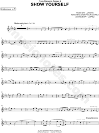 You can also check out our exclusive interview with robert lopez where we learn about the dynamics of working as a married songwriting duo, the writing process involved, and the challenges behind following up a worldwide. Show Yourself F Instrument From Frozen 2 Sheet Music In Eb Major Download Print Sku Mn0205686