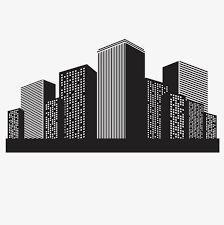 Black And White Transparent Background Building Clipart Vector Skyscrapers Png And Vector Skyscraper Vector Clip Art