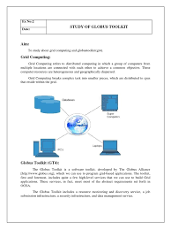 The open source globus® toolkit is a fundamental enabling technology for the grid, letting people share computing power, databases, and other tools securely online across corporate, institutional, and geographic boundaries without sacrificing local autonomy. 2 Study Of Globus Toolkit Pdf Grid Computing Component Based Software Engineering