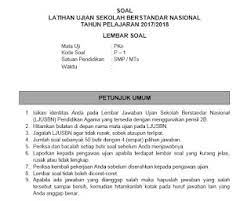 Maybe you would like to learn more about one of these? Soal Usbn Pkn Smp Mts 2018 Beserta Kuncinya Panduandapodik Id