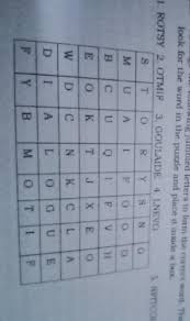 Look for common groupings of letters and look at how you might be able to string them together to form words that are longer. Arrange The Following Jumbled Letters To Form The Correct Word Then For The World In The Puzzle And Brainly Ph