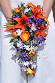 Bridal Bird Of Paradise Bouquet Tropical Orange Calla Lily Oriental Lily Dendrobium Orchid And Bird Of Paradise Bird Of Paradise Wedding Tropical Wedding Bouquets Dendrobium Orchids Wedding