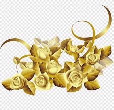 Colored gold flower rose ring, gold flower png. Gold Roses Illustration Beach Rose Gold Flower Flowers Flowers Gold Roses Creative Taobao Gold Flowers Png Pngegg