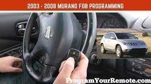 The nissan intelligent key® system allows you to lock or unlock your vehicle, open. 2005 Nissan Murano Keyless Entry Remote Fob Smart Key Programming Instructions