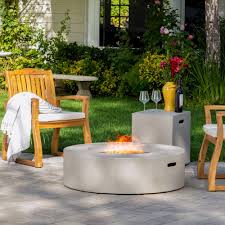 Santos Circular Propane Fire Pit Table With Tank Holder By Christopher Knight Home On Sale Overstock 13181165 A wide variety of outdoor patio furniture fire pit sets options are available to you, such as material, feature, and metal type.