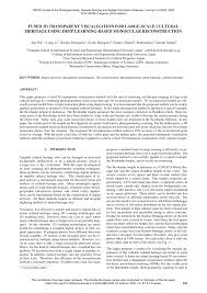 Dki jakarta untuk menyediakan satu basis data pembangunan yang akurat, terbuka, terpusat dan terintegrasi, sesuai dengan amanat peraturan gubernur provinsi dki jakarta nomor 181 tahun 2014. Pdf Fused 3d Transparent Visualization For Large Scale Cultural Heritage Using Deep Learning Based Monocular Reconstruction