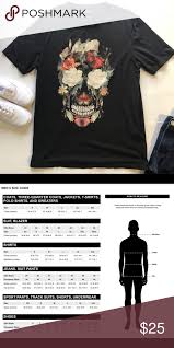 Zara Man Floral Skull Graphic T Shirt Zara Man Floral Skull