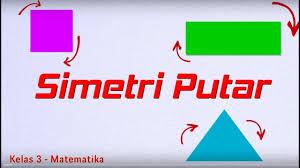 Simetri putar adalah jumlah putaran yang dapat dilakukan terhadap suatu bangun datar dimana hasil putarannya akan membentuk pola yang sama seperti pada saat sebelum diputar, namun bukan kembali ke posisi awal. Kelas 03 Tema 7 Subtema 2 Matematika Simetri Putar Video Pelajaran Sekolah K13 Youtube