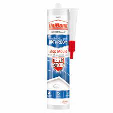 The silicone caulk does not adhere to the pan but the joint between the tile and the pan is not really a problem since there is a lip that goes up behind the tile. Unibond Shower Bathroom And Kitchen Triple Protect Ion White Anti Mould Sealant 300ml Wilko