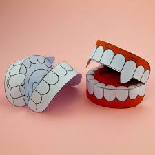 Simple 3d Halloween Vampire Teeth Activity Paper Craft Download Template Dracula Party Decoration H Halloween Paper Crafts Paper Crafts Easy Halloween Party