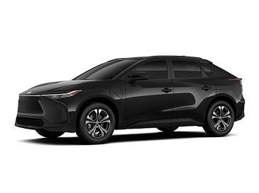 Showroom-grade Midnight Black Toyota bZ4X available in Addis Ababa, AI generated