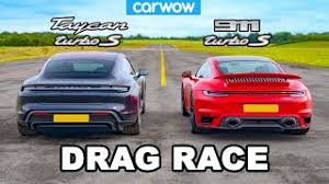 911 & porsche world magazine october 2020 cayman boxster 911 turbo s taycan. New Porsche 911 Turbo S Vs Taycan Turbo S Drag Race Youtube