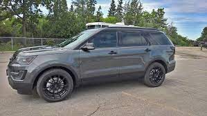 Ford Explorer Gloss Black Top Car Wrap Ford Explorer Accent Car
