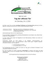 Besuchen sie den bundesrat in der mitte berlins und werfen sie einen blick hinter die kulissen der länderkammer. Einladung Zum Tag Der Offenen Tur Der Gutenbergschule Gollheim 1 Gollheim Aktuell