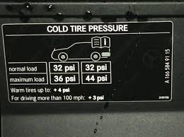 Tire Pressure For Gl 550 Mbworld Org Forums