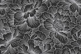 Find images of floral pattern. 026 Floral Print Black White Black Wallpaper Phone Background Patterns Floral Prints