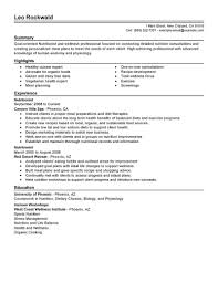 Contoh resume lepasan diploma world globe. Best Nutritionist Resume Example Livecareer