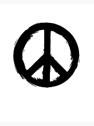Black And White Peace Sign Peace Symbol Photographic Print By Deificusart Peace Poster Peace Tattoos Peace Sign Tattoos