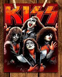 Amazon Com Kiss Band Poster Print 8 X 10 Wall Print Ready To Frame Iconic Rock Band Sign Featuring The Members P Kiss Rock Bands Band Posters Kiss Artwork