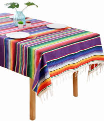 Mexican mosaic dining table / writing desk covered in mirrored gold tile and white marble tile in reversed elliptical designs probably late 1950s. Amazon Com Boxan Chic Mexican Blanket Tablecloth 100 Cotton Festive Fiesta Table Cloths For Mexican Wedding Bridal Shower Birthday Party Table Linen Stylish Outdoor Picnic Dinning Table Overlay 59 X 84 Inch Kitchen