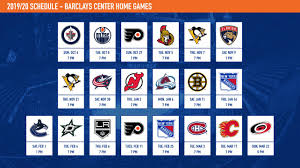 Islanders Announce 2019 20 Schedule