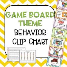 behavioral clip chart board game theme