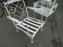 This, combined with the material's durability, makes for a pretty secure. Vintage Meadowcraft Wrought Iron Patio Furniture Club Chair Ebay