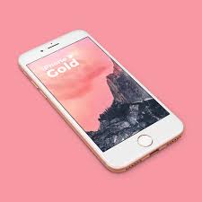 Free Perspective View Iphone 8 Gold Mockup Iphone Iphone 8 Samsung Galaxy Phone