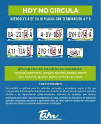 Nuevo laredo bed and breakfast. Ecos Nuevo Laredo Recuerden Que Cada Dia Se La Semana Ciertos Placas No Circulan Hoynocircula Los Miercoles Como Hoy 8 De Julio Placas Con Terminacion 4 Y 5 Facebook