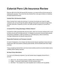 10 Best Colonial Penn Life Insurance Review Images