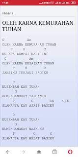 Not Lagu Oleh Karena Kemurahan Tuhan