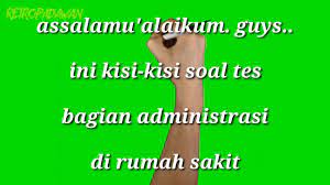 Nov 22, 2019 · contoh soal tes tertulis bagian administrasi rumah sakit, contoh soal tes tertulis bagian administrasi rumah sakit contoh soal tes tertulis bagian administrasi rumah sakit selasa 9 juli 2019 08 23 informasi lowongan yang anda cari adalah contoh soal tes tertulis bagian administrasi rumah sakit berikut ini kami telah menyajikan beberapa artikel artikel yang berkaitan dengan contoh soal tes tertulis bagian administrasi rumah sakit. Soal Soal Tes Administrasi Di Rumah Sakit Youtube