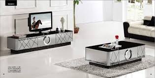 Modern Gray Mirror Modern Furniture Coffee Table And Tv Cabinet Set Smart Grand Living R Mirrored Bedroom Furniture Mirrored Coffee Tables Coffee Table Design