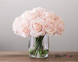 A wide variety of decoration pink flower vase options are available to you, such as material, commercial buyer, and function. Real Touch Rose Flower Arrangement Light Blush Pink Roses In Etsy Pink Flower Arrangements Rose Flower Arrangements Flower Arrangements