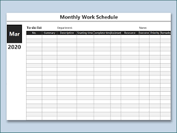 We can track sick days and all time off with ease. Monthly Work Schedule Pdf Search For A Good Cause