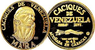 Coin Value Venezuela Caciques Indian Chiefs 1955 To 1957