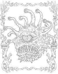 Markers have a large sponge that can be used to make colorful dots on paper. Monsters And Heroes Of The Realms A Dungeons Dragons Coloring Book