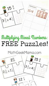 Low Prep Multiplying Fractions Activity Free Mixed Numbers Puzzles Fraction Activities Multiplying Fractions Activities Multiplying Mixed Numbers