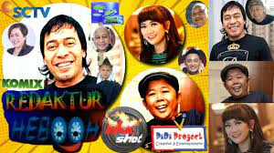 Redaktur Heboh Sctv Comedy Talk Show Indonesian The Series Komeng Adul Susi Ngapak Cihuy Rudi Sipit Keturunan
