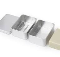 Draining Aluminum Bar Soap Travel Tin