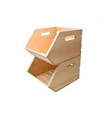 Woodline Works Stackable Wooden Crate Joann Wood Crates Wooden Crate Stackable Bins