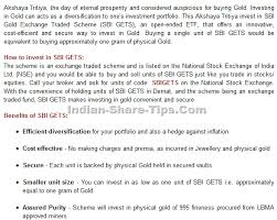 Sbi Gold Exchange Traded Scheme Indian Stock Market Hot