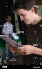 Exam results students hi-res stock photography and images