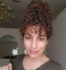 25 Easy To Do Curly Updos For Any Occasion Curly Hair Styles Curly Hair Styles Naturally Curly Hair With Bangs