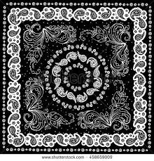 Black And Yellow Paisley Bandana Pin On Aww Shit