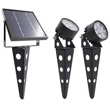 Legacy Mini 50x Twin Solar Powered Led Spotlight Warm White Led For Outdoor Garden Yard Landscape Downl Solar Powered Garden Lights Solar Lights Garden Lamps
