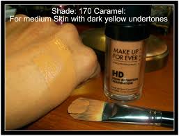 makeup forever hd foundation caramel