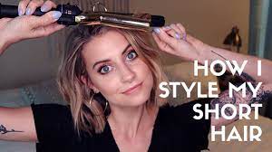 How I Style My Short Hair Short Messy Waves Youtube Messy Waves Short Hair Messy Short Hair Short Hair Waves