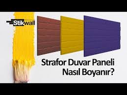 Evinizi boyama işlemine, sıçrama ve dökülme ihtimaline karşılık tavandan başlamalısınız. Strafor Duvar Kaplama Panelleri Nasil Boyanir Boyama Teknigi 1 Youtube